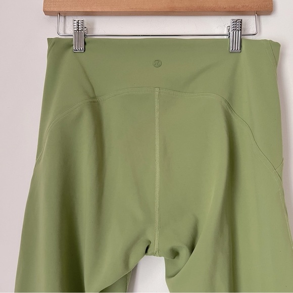 Lululemon Instill High-Rise Crop 23" Olive Green Leggings 10 - W6BQGS - Picture 7 of 9